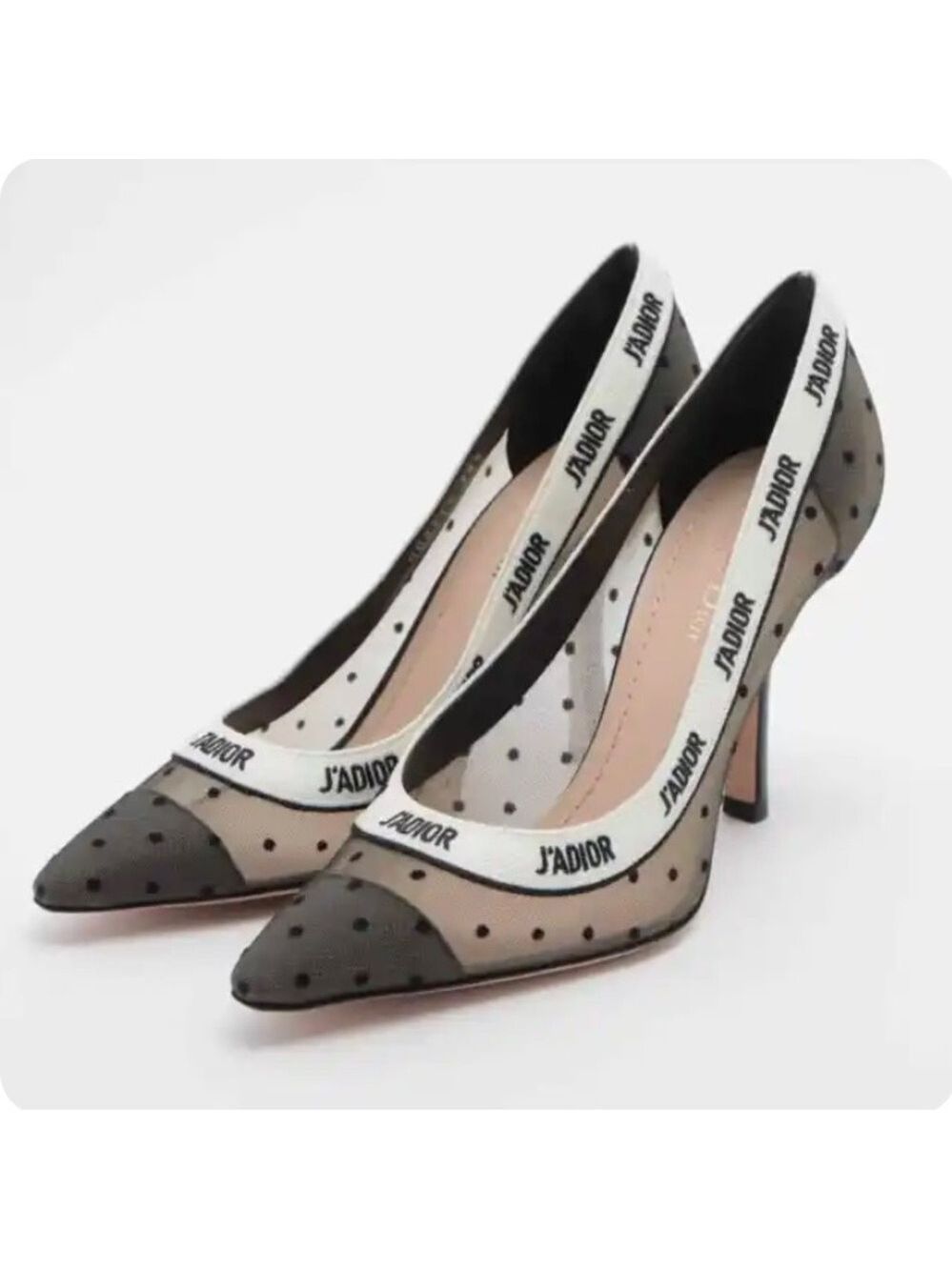 CHRISTIAN Dior J'ADIOR Mesh Ribbon Pumps
